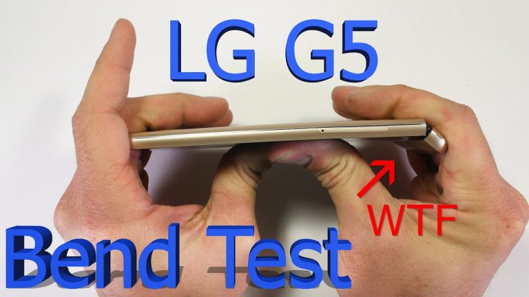 LG G5 a fost supus testului indoirii